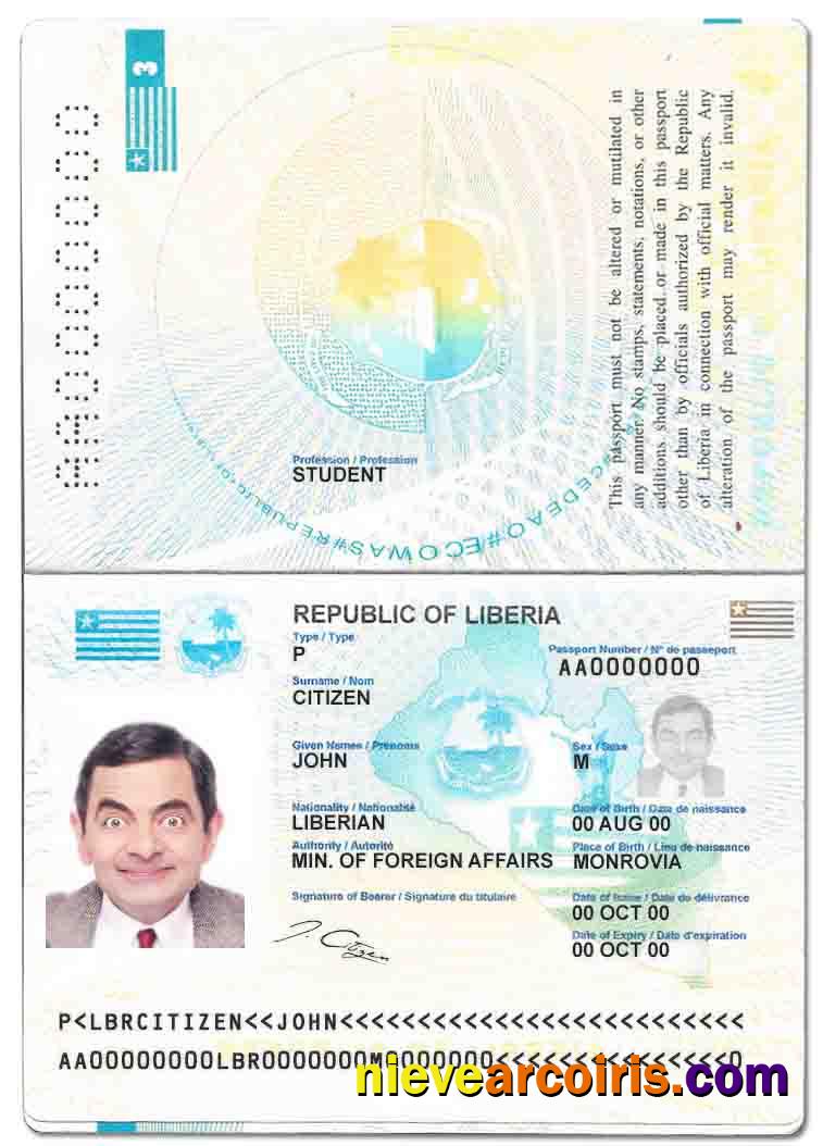 Liberia passport